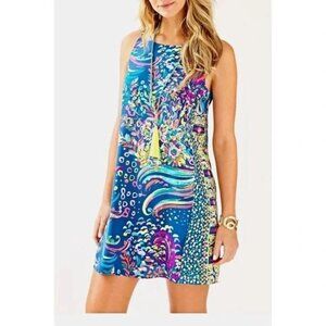 NWOT Lilly Pulitzer Jackie 100% Silk Shift Dress Small Floral 🌸✨
